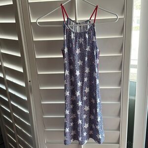 star red white and blue vineyard vines dress